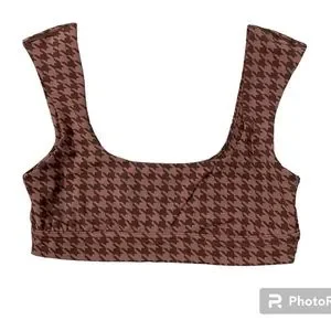 Offline by Aerie Sports Bra Houndstooth Mauve Pink Size Medium Athletic …